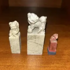 中国骨董 石印材 篆刻 獅子 4個セット - メルカリ