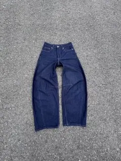 【安値】GU バレルレックジーンズ　デニム