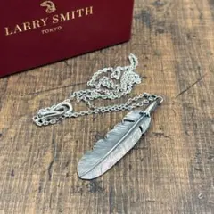 ラリースミス ネックレス シルバー チェーン イーグルヘッドフェザー