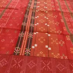 大判花織りハンカチ　日本製　綿100%　沖縄民芸　52×52cm