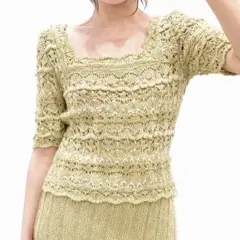 mame kurogouchi クロシェ サマーニット 鍵編み マメクロゴウチのサムネイル