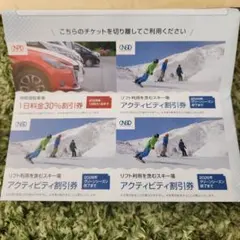 スキー場　割引券　日本駐車場開発　優待