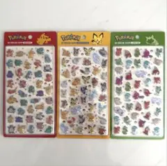 【韓国限定】【正規品】ポケモン シール 3D バブルステッカー ©マーク 3枚