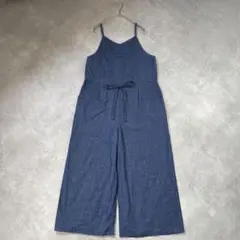 【アースミュージックアンドエコロジー】デニムオールインワン ブルー 春夏のサムネイル
