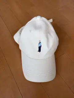 ホワイト刺繍キャラクターキャップ