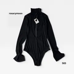 rosarymoon ハイネックレオタード ブラック ロザリームーン ブラックのサムネイル
