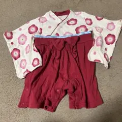 袴風ロンパース　女の子 袴ロンパース ひな祭り ベビー　70