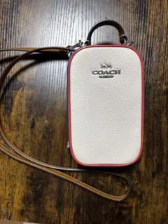 COACH ショルダーバッグ ホワイト/ブルー