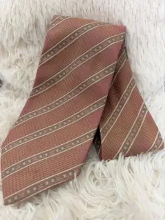 【最終値下げ】GUCCI ネクタイ ピンク　ストライプ　グッチのサムネイル