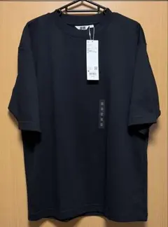 【未使用】エアリズムコットンオーバーサイズTシャツ　ブラック　Mサイズ