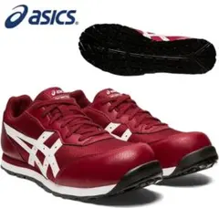美品 asics アシックス 安全靴 ウィンジョブ CP207 23.5 赤 - メルカリ