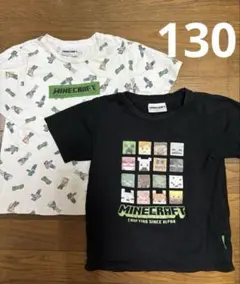 マイクラ　マインクラフト　Tシャツ 2枚セット　130
