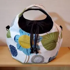 コロリントート　巾着・Dカン付きバック　ハンドメイド