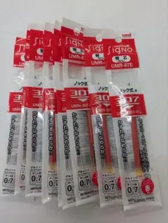 三菱鉛筆ユニボールシグノボールペン替芯0.7mm赤10本セット