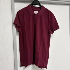 AMERICAN EAGLE ポロシャツ バーガンディ L