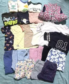 女の子トップス　ボトムス　26点セット　100〜110㎝　双子コーデ