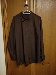 GU 　オーバーサイズシャツ　無地　長袖　Ｌサイズ