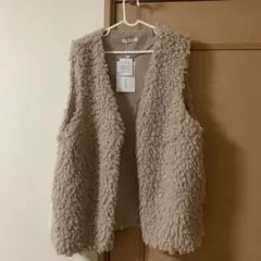 ベージュファーベスト Lサイズ　クラシカルエルフ