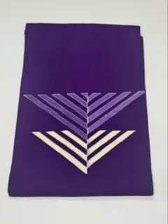 名古屋帯 紫 幾何学模様
