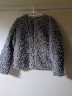 タイムセールします！ フリース ボックスシルエットジャケット グレー