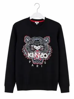 KENZO PARIS タイガー刺繍 スウェット ブラック Sサイズ