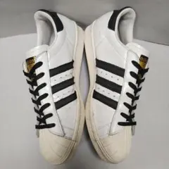 アディダスadidasスーパースターSUPER STAR 80sDX白/黒26㎝