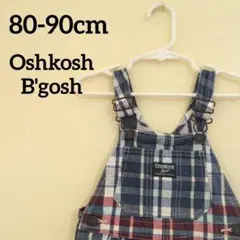 OshKosh B'gosh チェック柄オーバーオール 80-90cm