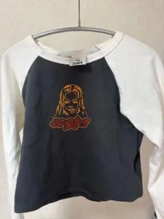 x-girl ラグランスリーブTシャツ O/S 黒/白