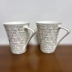 美品　TIFFANY&Co. ティファニーマグカップ　2点セット