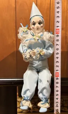 道化師のフィギュア 青と白 オルゴール付き 道化師のフィギュア 青と白 オルゴール付き - メルカリ