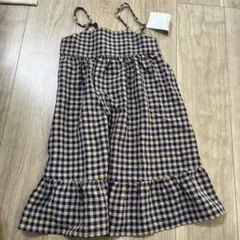 新品未使用　branshes ギンガムチェックジャンパースカート