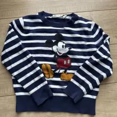 ミッキーマウス ストライプセーター