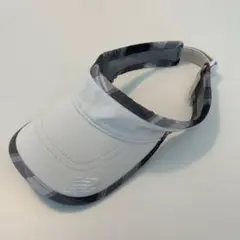 【new balance】サンバイザー　ゴルフ　テニス　ホワイト