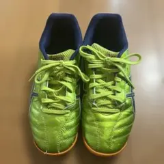 ASICS 室内用サッカー、フットサル　シューズ ライトグリーン　22cm