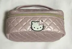 ハローキティ キルティング バニティポーチ