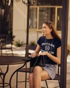 Sporty & Rich Varsity Crest Tee Mのサムネイル