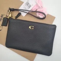 新商品　COACH　コーチ　ポーチ　リストレット　小物入れ　正規品