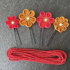 つまみ細工　髪飾り　ヘアアクセサリー　和装　成人式　七五三　着物