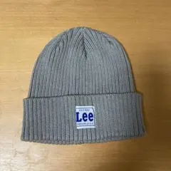 Lee ニット帽 グレー 折り返しデザイン　男女兼用のサムネイル