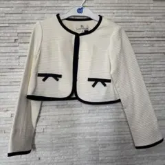 極美品 組曲 ジャケット ボレロ フォーマル 入学式 キッズ 130