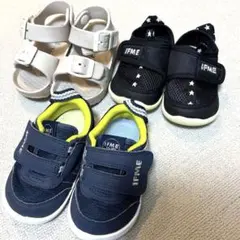 １３㎝　IFME スニーカー・ウォーターシューズ・ブリーズサンダルセット
