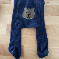 ベビーギャップ　クマ　ネイビー ベビータイツ 95cm以下