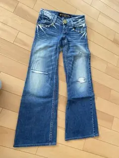 Redepper ブーツカットデニムライトブルー