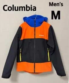 Columbia メンズ マウンテンパーカー M オレンジ　青