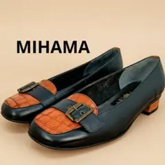 MIHAMA ミハマ ローファー 23.5cm 本革 箱付き 上品レトロデザインのサムネイル