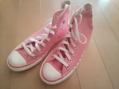 コンバース オールスター ハイカットスニーカー ハート ピンク 22㎝