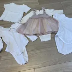 ロンパース・チュールドレスセット