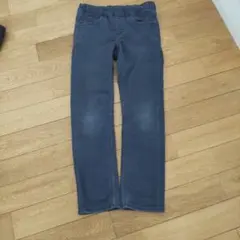 ユニクログレー スリムフィット 長ズボン