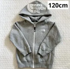 【美品】ノースフェイス キッズ ジップパーカー 120cm グレー