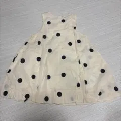 プティマイン ドット柄ワンピース 90cm